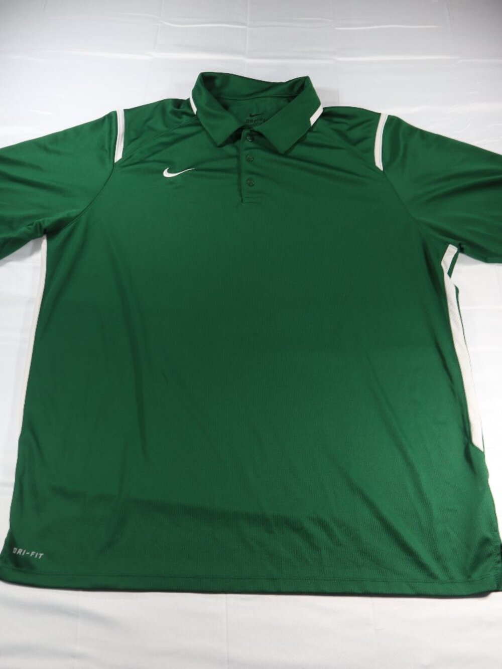 Nike Dri Fit Green Lightweight Golf Performance Polo Shirt Size XL
